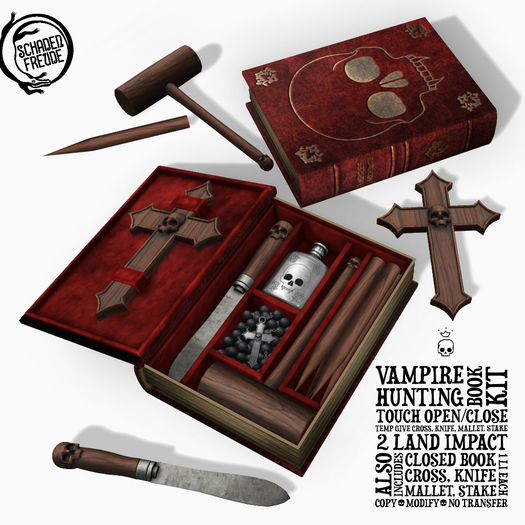 Schadenfreude Vampire Hunting Book Kit
