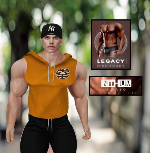Second Life Marketplace E DBZ sleeveless hoodie Kario/Legacy