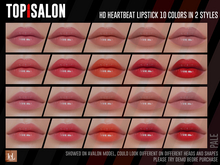 TOP1SALON - HD HEARTBEAT LIPSTICK (Lelutka Evo) PALE