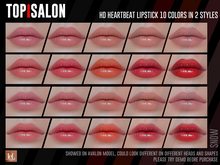 TOP1SALON - HD HEARTBEAT LIPSTICK (Lelutka Evo) SNOW