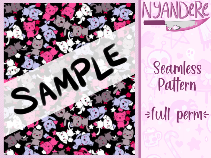Kawaii Kittens - Seamless Texture [FULL PERM]