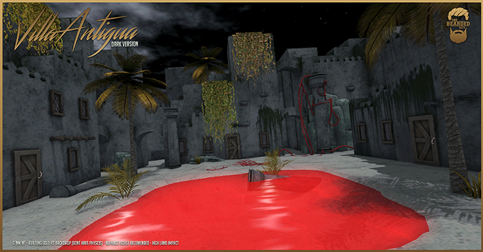 Villa Antigua Dark Version Backdrop - The Bearded Guy