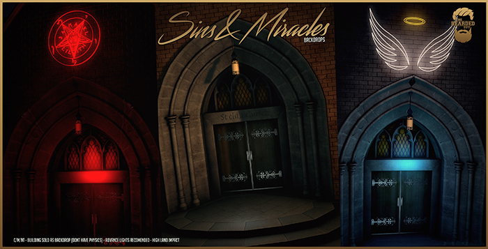Sins & Miracles Backdrop - The Bearded Guy