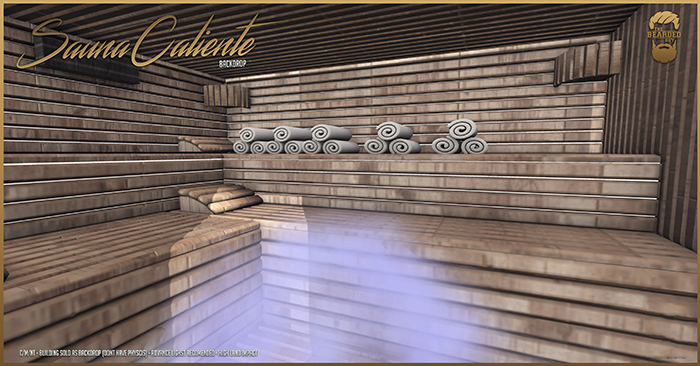 Sauna Caliente Backdrop - The Bearded Guy