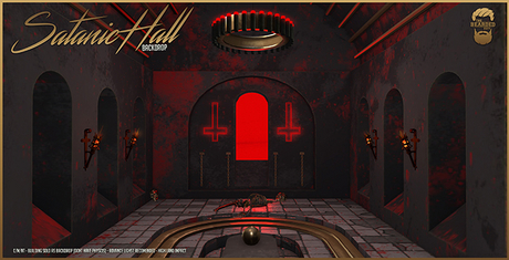 Second Life Marketplace - Satanic Hall Backdrop - The Bearded Guy