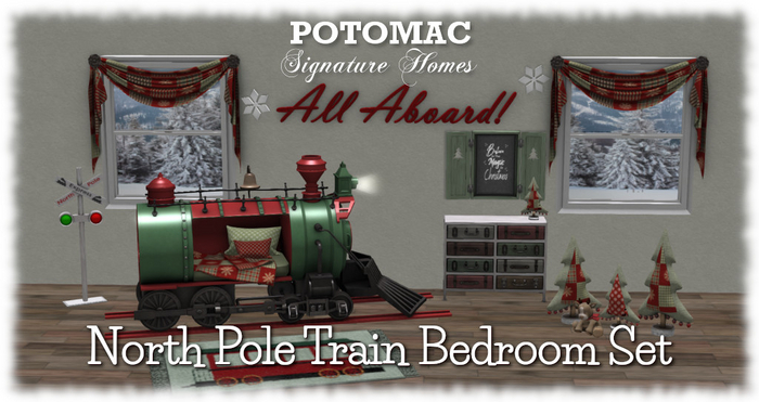 Potomac - North Pole Train Room Set - Kid Avatar Edition