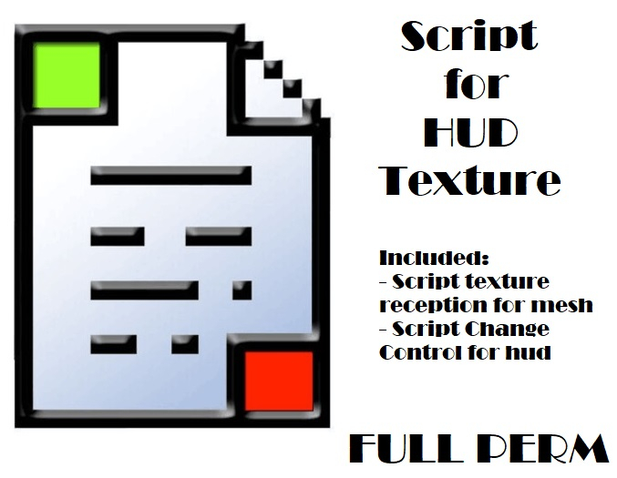 Second Life Marketplace - Script for HUD Texture FULL PERM