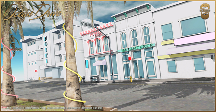 Ocean Drive Backdrop - The Bearded Guy