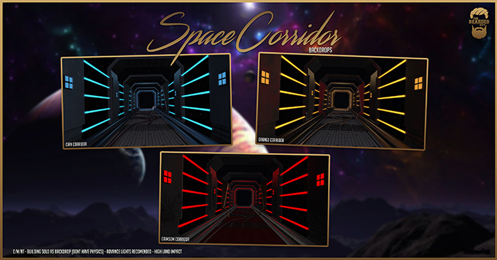 Space Corridor Backdrop - The Bearded Guy