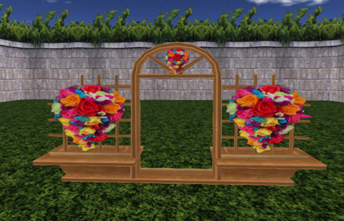 ADORNO CON ROSAS PARA JARDIN