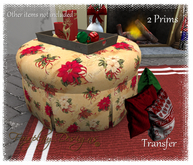 Poinsettia Christmas Ottamon