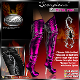 !Drakke! "Scorpions" Thigh High Boots (Pink)