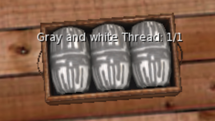 Gray and white Thread [G&S]