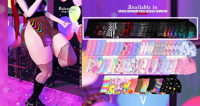 Viena. Valentine Dark Vinyl Skirt {Add me}