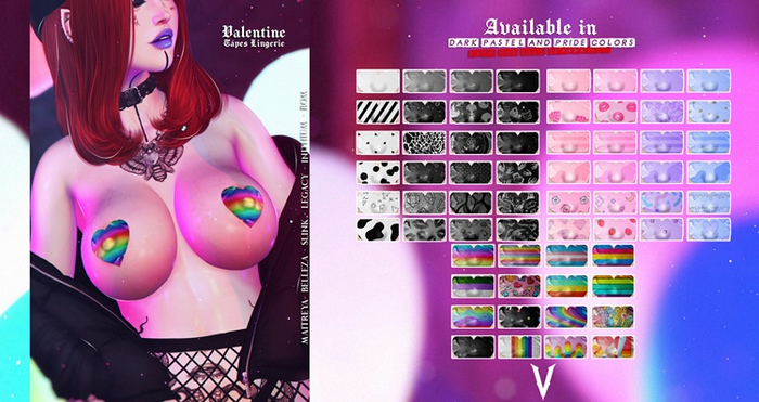 Viena. Valentine Tapes Lingerie Fatpack {Add me}