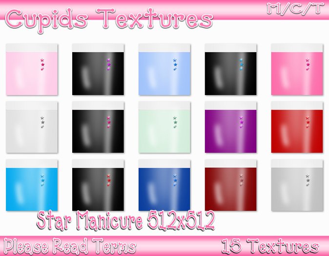 15 Star Manicure Textures