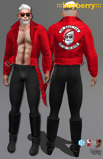 boyberry Biker Santa