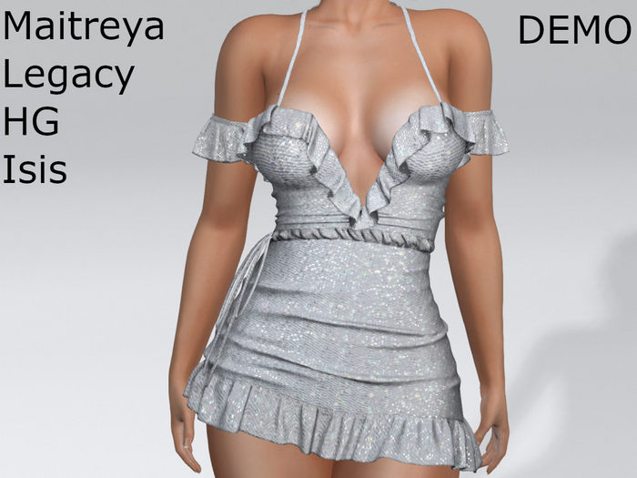 ~PP~ DEMO Sequined Ginger Dress - Snow