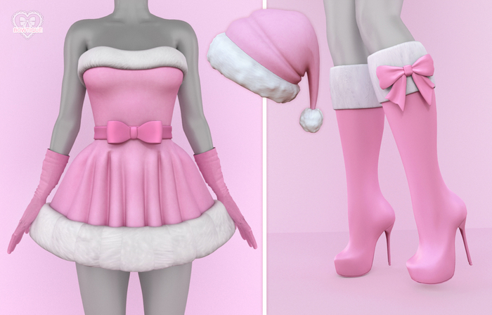 Bowtique - Santa Baby Outfit (Maitreya) - Pink