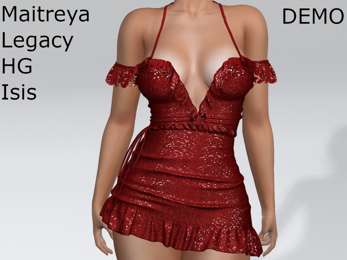 ~PP~ DEMO Sequined Ginger Dress - Cranberry
