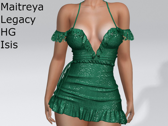 ~PP~ Sequined Ginger Dress - Spruce