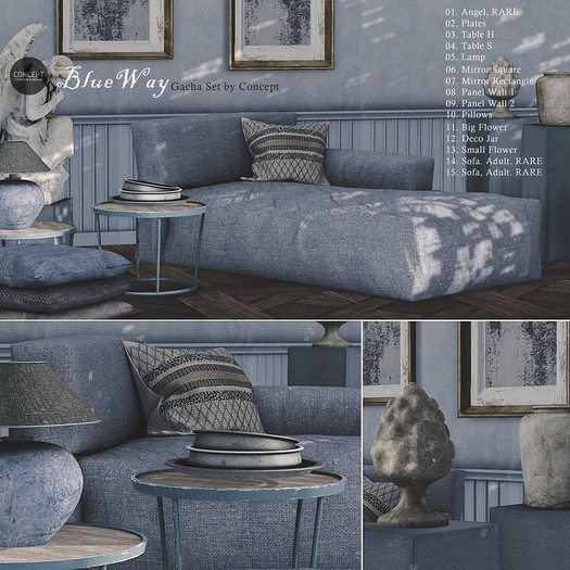 Concept} *14. Blueway. Sofa. Adult. RARE