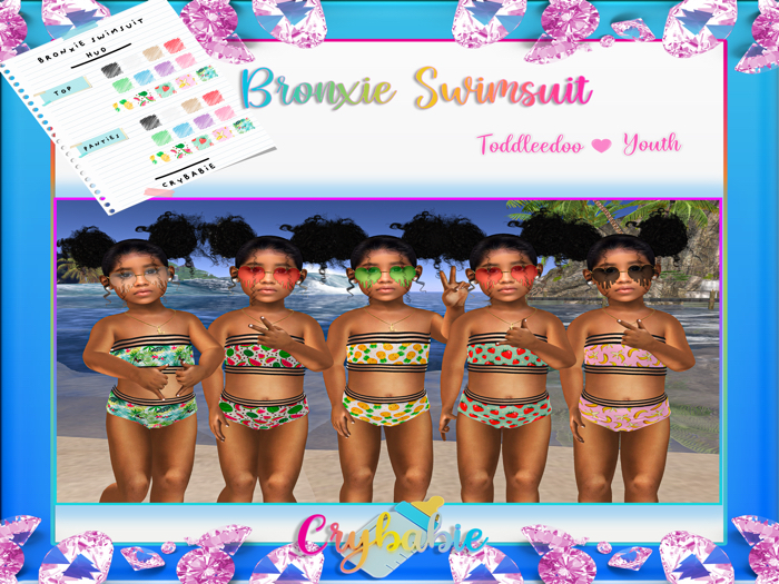 "Crybabie" Bronxie Swimsuit (Green)