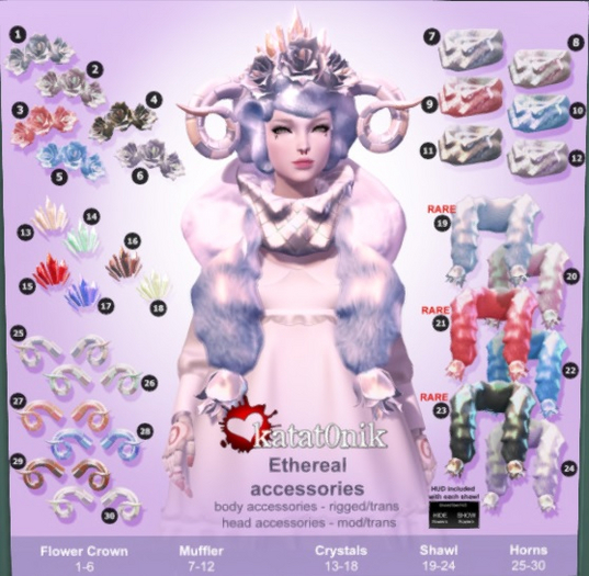 19. katat0nik (light) Ethereal Shawl RARE