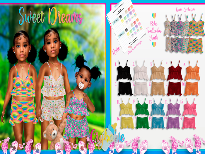 "Crybabie" Sweet Dreams Short (Orange)