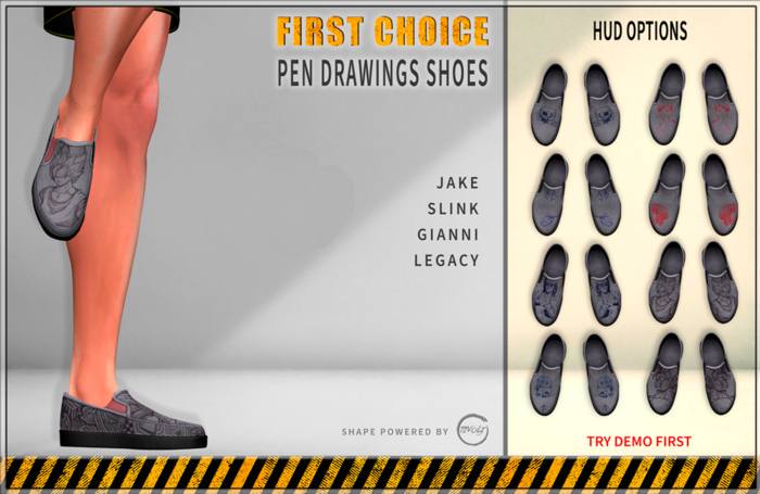 -= Pen Drawings Shoes =-