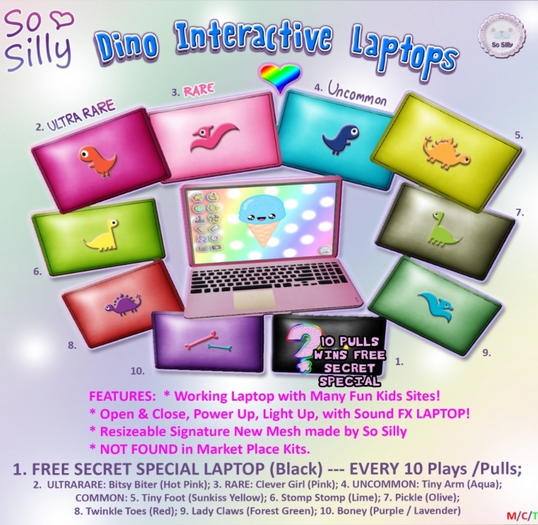 03 So Silly Interactive Laptop - Clever Girl RARE