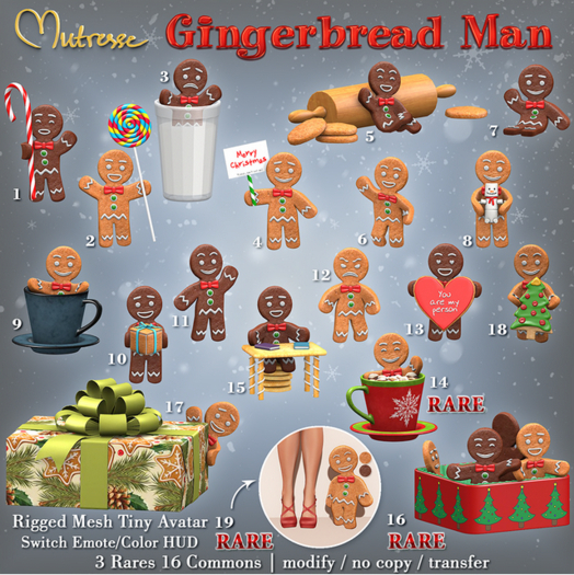 19. Mutresse-Gingerbread Man-Boxed RARE