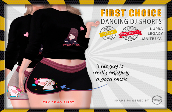 -= Dancing DJ Shorts =-