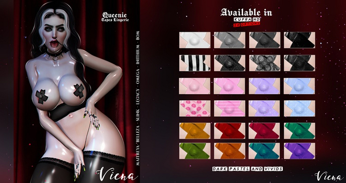 Viena. Queenie Tapes Lingerie Pack {Add me}
