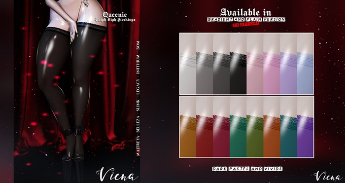 Viena. Queenie Thigh Stockings Pack {Add me}