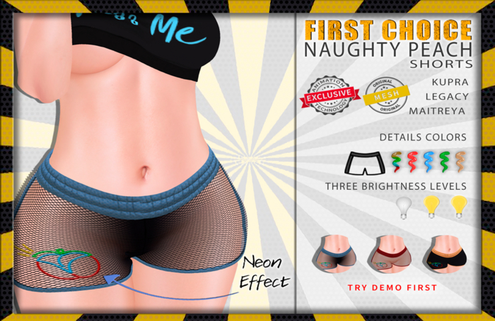 -= Naughty Peach Shorts =-