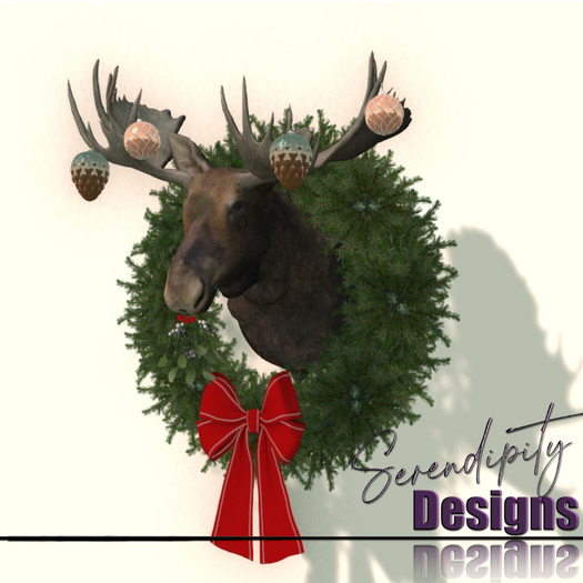 Serendipity Designs - Big Sky Christmas Moose