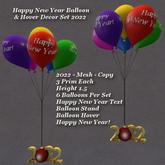 Happy New Year Balloon & Hover Decor