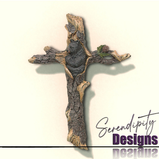 Serendipity Designs - Serenity Bear Wall Cross