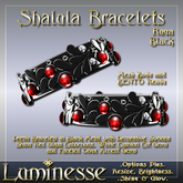 SHALULA Ruya Bracelets OP - Red White Onyx Black