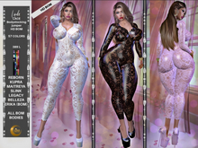 Linda Lace Jumpsuit, Glampack 60 colors-HD Bom, Reborn, Kupra, Slink, Legacy, Maitreya, Kalhene Erika Bom, Kups, Belleza