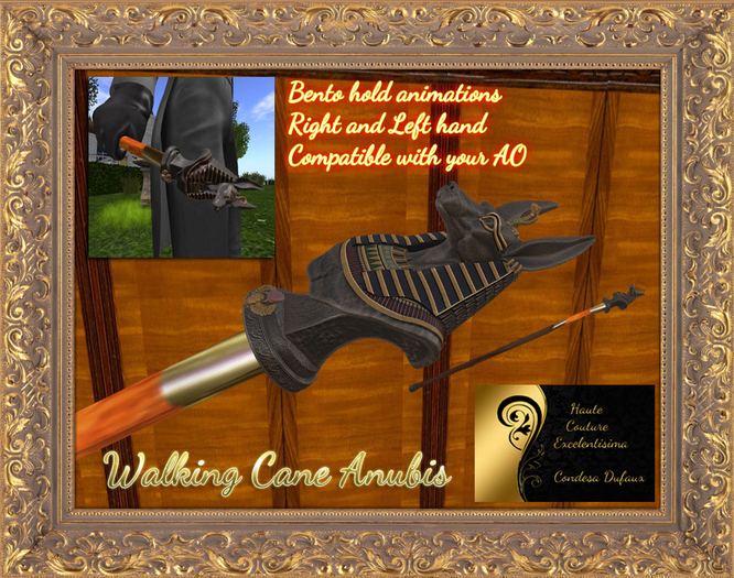 Walking Cane Anubis (Wear)