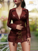 .::E.D.D.A::.Amine Dress {MARSALA} 