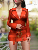 .::E.D.D.A::.Amine Dress {ORANGE} 