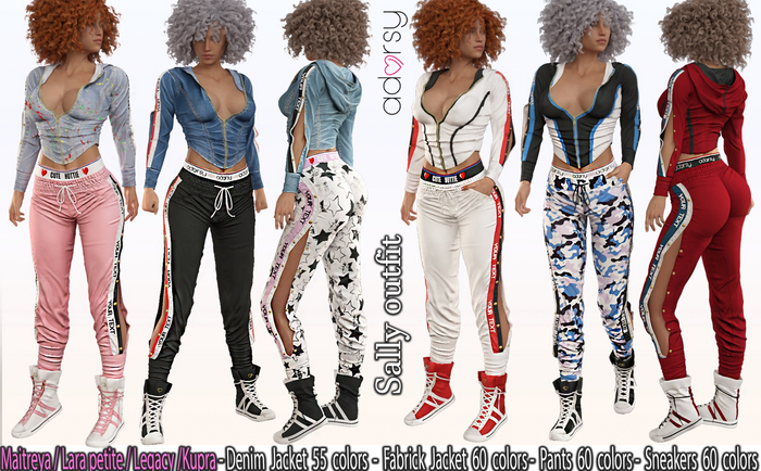 adorsy - Sally SET BUY ALL PACK - Maitreya/Legacy/Lara Petite/Kupra