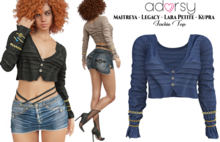 adorsy - Jackie Top Blue - Maitreya/Legacy/Petite/Kupra