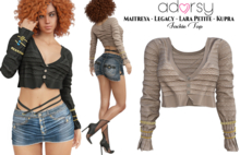 adorsy - Jackie Top Brown - Maitreya/Legacy/Petite/Kupra