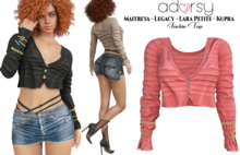 adorsy - Jackie Top Coral - Maitreya/Legacy/Petite/Kupra