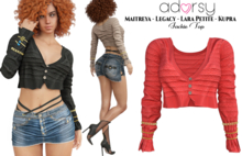 adorsy - Jackie Top Red - Maitreya/Legacy/Petite/Kupra