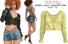 adorsy - Jackie Top Yellow - Maitreya/Legacy/Petite/Kupra